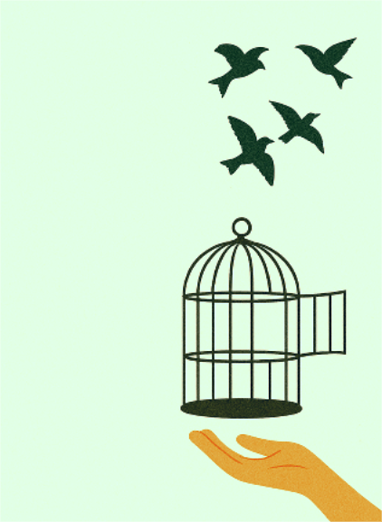 Mở chiếc lồng trong tim, để cánh yêu thương bay&nbsp;cao